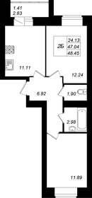 58 м², 2-комнатная квартира 5 350 000 ₽ - изображение 48