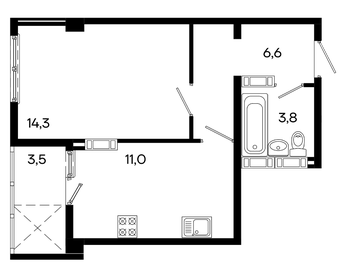 34,2 м², 1-комнатная квартира 5 450 000 ₽ - изображение 60