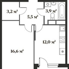 Квартира 42,5 м², 1-комнатная - изображение 2