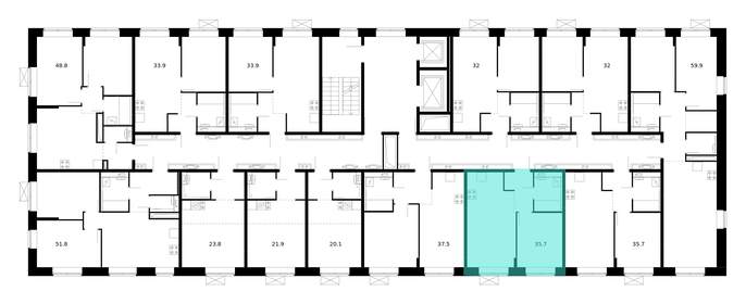 41 м², 2-комнатная квартира 4 650 000 ₽ - изображение 87