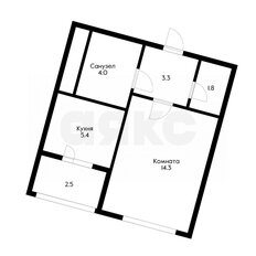 Квартира 30,3 м², 1-комнатная - изображение 2