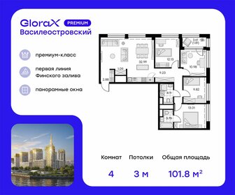 101,8 м², 4-комнатная квартира 45 917 644 ₽ - изображение 29