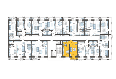 40,1 м², 1-комнатная квартира 8 500 000 ₽ - изображение 95