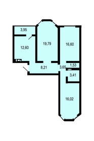 Квартира 82 м², 3-комнатная - изображение 1