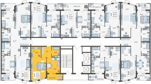 29,5 м², 1-комнатная квартира 3 500 000 ₽ - изображение 148