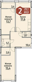 68 м², 2-комнатная квартира 8 700 000 ₽ - изображение 39