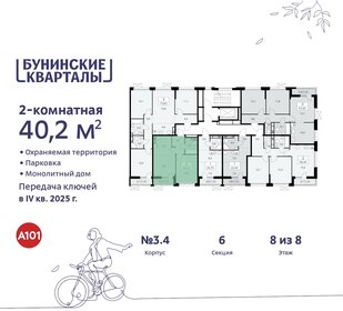 39,6 м², 2-комнатная квартира 11 377 035 ₽ - изображение 41