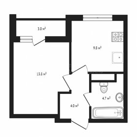 Квартира 30,8 м², 1-комнатная - изображение 1