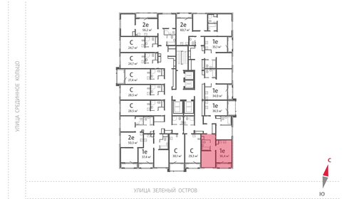 Квартира 36,4 м², 1-комнатная - изображение 3