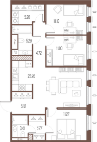 84,1 м², 3-комнатная квартира 31 522 500 ₽ - изображение 7