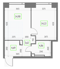 41,9 м², 1-комнатная квартира 19 380 200 ₽ - изображение 10