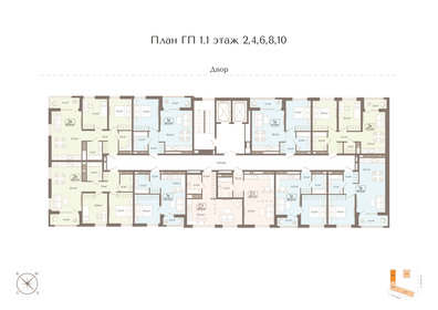 30,4 м², квартира-студия 3 700 000 ₽ - изображение 66