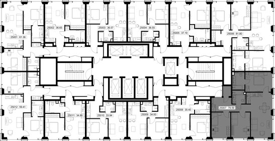 Квартира 79,6 м², 3-комнатная - изображение 3