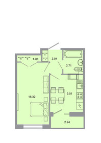 34 м², 1-комнатная квартира 5 610 000 ₽ - изображение 54