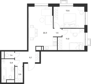 67,3 м², 2-комнатная квартира 17 161 500 ₽ - изображение 18