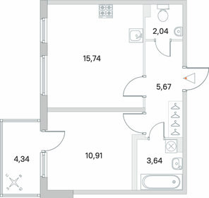 39,3 м², 1-комнатная квартира 6 707 000 ₽ - изображение 13
