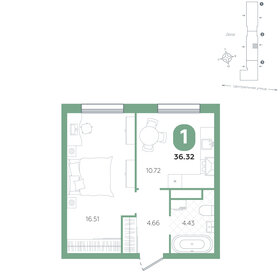 29,6 м², 1-комнатная квартира 2 200 000 ₽ - изображение 69
