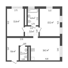 Квартира 60,2 м², 2-комнатная - изображение 1