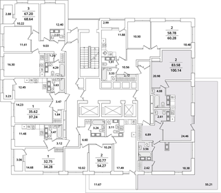 Квартира 100,1 м², 2-комнатная - изображение 2