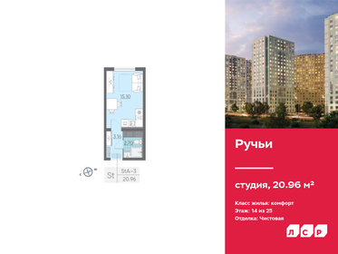 Квартира 21 м², студия - изображение 1