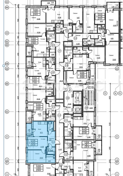 45,4 м², 2-комнатная квартира 8 999 999 ₽ - изображение 47