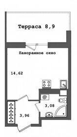 Квартира 21,2 м², 1-комнатная - изображение 1