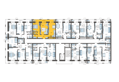 59,6 м², 2-комнатная квартира 8 367 840 ₽ - изображение 7