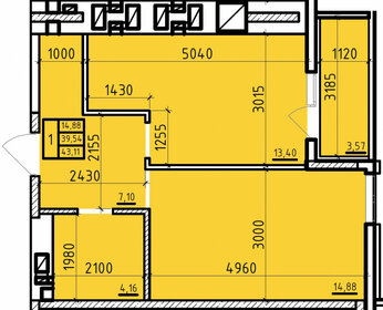 43,1 м², 1-комнатная квартира 4 308 000 ₽ - изображение 79