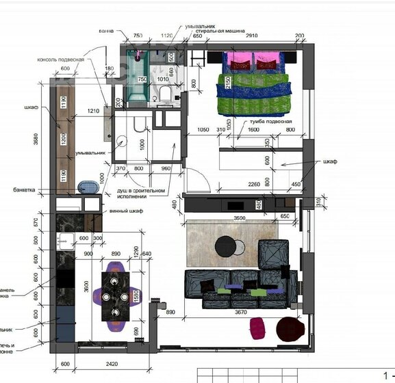 70 м², 2-комнатная квартира 25 000 000 ₽ - изображение 1