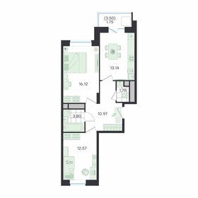 Квартира 60,1 м², 2-комнатная - изображение 1