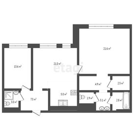 Квартира 94,8 м², 2-комнатная - изображение 2
