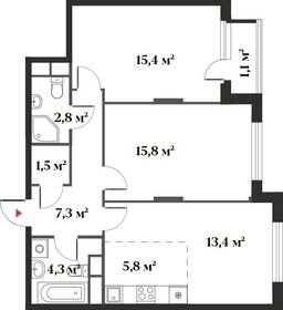 96 м², 3-комнатная квартира 17 000 000 ₽ - изображение 84