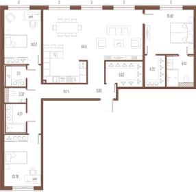 183,1 м², 5-комнатная квартира 54 900 000 ₽ - изображение 122