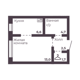 29 м², 1-комнатная квартира 4 150 000 ₽ - изображение 31