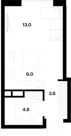 25,9 м², квартира-студия 12 000 000 ₽ - изображение 121