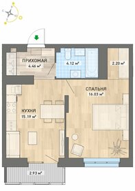 Квартира 44,9 м², 1-комнатная - изображение 1