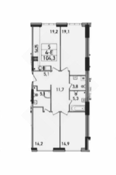 105 м², 3-комнатная квартира 62 500 000 ₽ - изображение 1