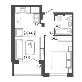 21,4 м², квартира-студия 4 850 000 ₽ - изображение 56