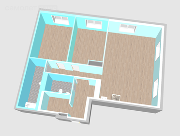 Квартира 98,4 м², 3-комнатная - изображение 2