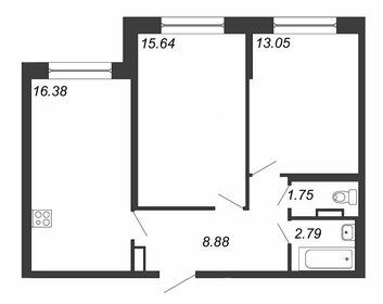 65,6 м², 2-комнатная квартира 17 460 000 ₽ - изображение 56