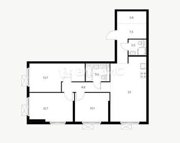 Квартира 81,6 м², 3-комнатная - изображение 1