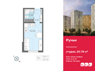 Квартира 20,8 м², студия - изображение 1