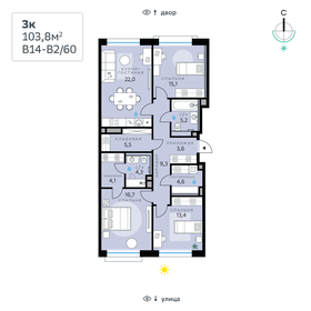 99,6 м², 4-комнатная квартира 44 100 000 ₽ - изображение 150