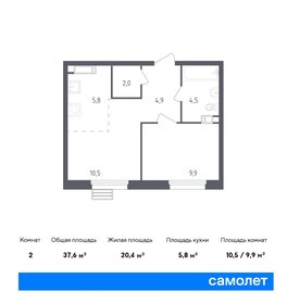 66,6 м², 4-комнатная квартира 14 675 643 ₽ - изображение 11