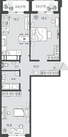 72 м², 2-комнатная квартира 15 120 000 ₽ - изображение 14