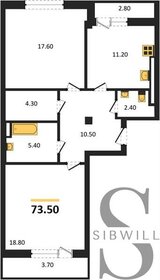 61 м², 3-комнатная квартира 5 400 000 ₽ - изображение 93