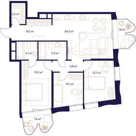 90,8 м², 3-комнатная квартира 41 514 000 ₽ - изображение 39