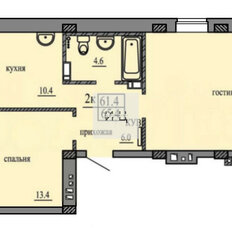 Квартира 65 м², 2-комнатная - изображение 2