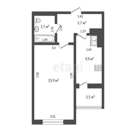 37 м², 1-комнатная квартира 5 200 000 ₽ - изображение 46