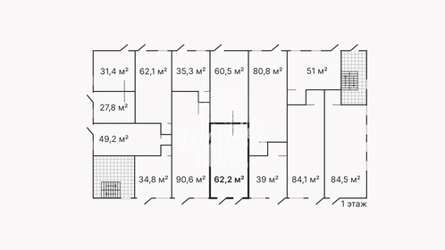 62,2 м², помещение свободного назначения - изображение 4
